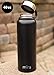 MIRA 40 Oz Stainless Steel Vacuum Insulated Wide Mouth Water Bottle | Thermos Keeps Cold for 24 hours, Hot for 12 hours | Double Walled Powder Coated Travel Flask | Black