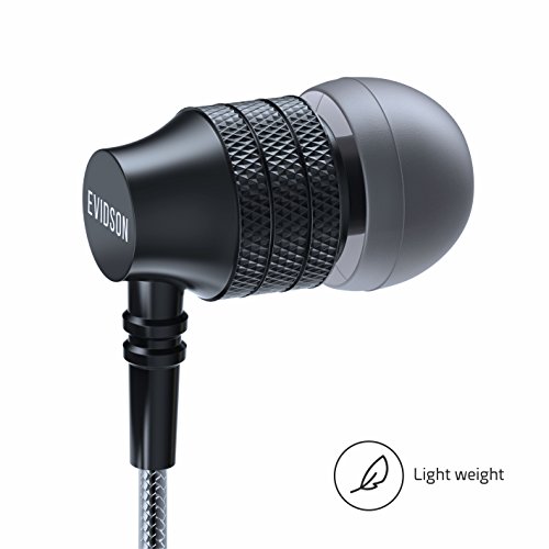 Evidson Z4 Earphones (Black/Titanium Diaphragm/Inline Mic/Made in India)