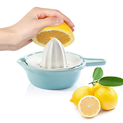 SWEEJAR Ceramic Citrus Juicer, Stoneware Lemon Squeezer with Detachable