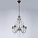 Aero Snail 5-Light Candle Chandelier Country Painting Crystal Lighting Fixture