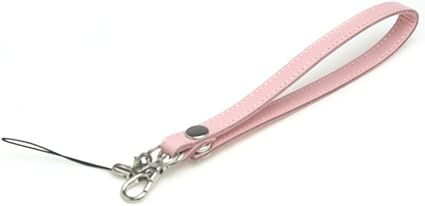 Amazon レザー ハンドストラップ ピンク 牛革 日本製 リスト