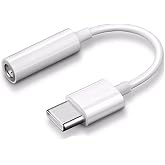 dieendao Type C to 3.5mm Aux Audio Jack Adapter DAC Cable Compatible with T-Mobile CAT S22 Flip Phone