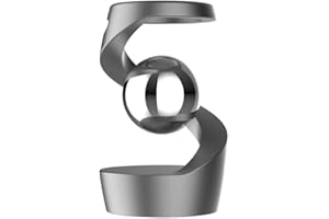 Apqdw Kinetic Desk Toys, Kinetic Spinning Desk Toy, Desk Fidgets for Office for Adults, Fidget Toys for Kids Teens with Autism ADHD (Gray Silver)