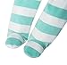 HONGLIN Infant Baby Striped Cotton Romper Autumn New White and Green Footie Sleepwear Baby Boys Long Sleeve Jumpsuit 9-12 Months ¡­