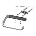 MARMOLUX ACC Toilet Paper Roll Holder One-piece Metal Black Non-Corrosive Wall Fixture from the Hawaii Collection of Bathroom Accessories