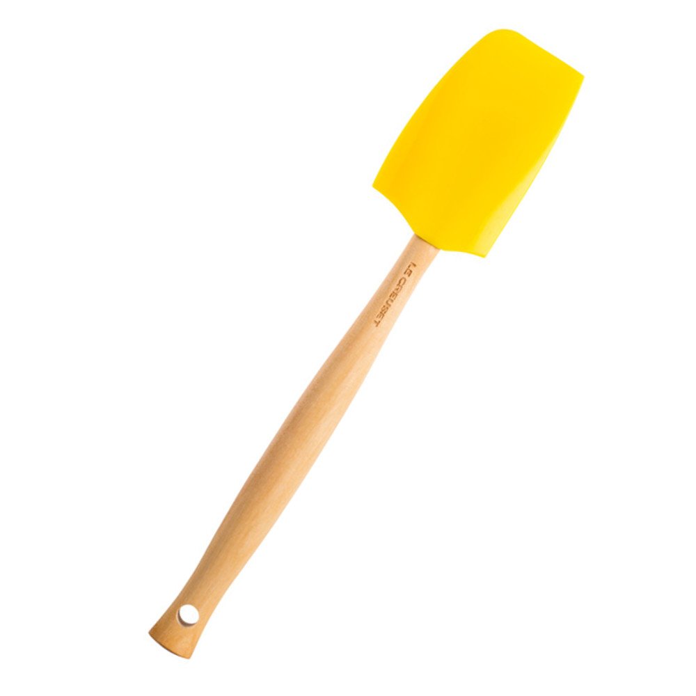 Le Creuset Craft Spatula, Medium, Silicone, Soleil, 93010602403000