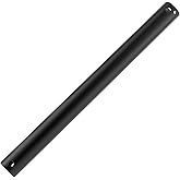 BaYiToo 12 Inch （Actual 11.8 inch） Ceiling Fan Downrod, Matte Black Unthreaded Downrod for Ceiling Fan (1 Inch Outer Diameter