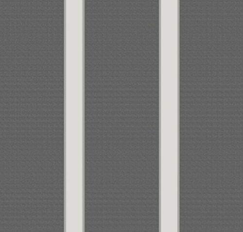 Fine Decor Luxury Textured Vinyl Wallpaper: Portland Black Stripe Glitter