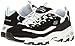 Skechers Sport Women's D'lites Looking Glass Fashion Sneaker, Black/White Lace, 9 M US