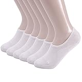 Women No Show Liner Socks Cotton Non Slip Casual Invisible Socks for Flats, Loafers(6 Pairs)