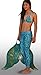 Mahina Mermaid Adult MerFin Classic Swim Mono-Fin Costume Large Aqua
