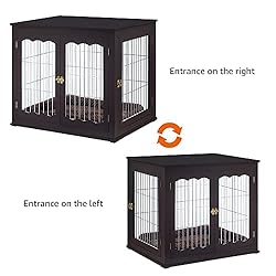 unipaws Furniture Style Dog Crate for Medium Large