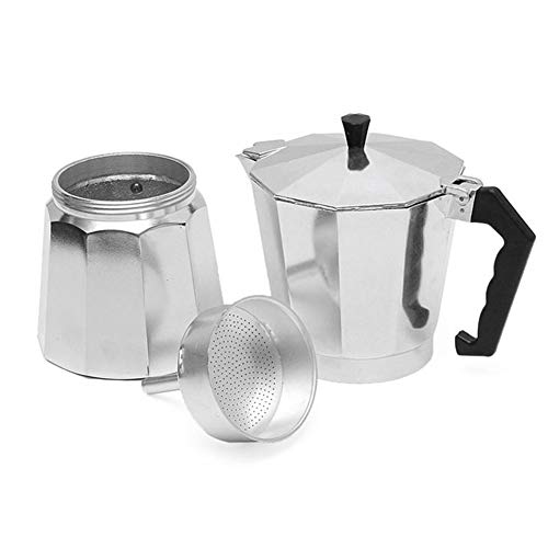 HEELPPO Espresso Glas Kaffeekocher Kaffeekanne Espressokocher Tropfkanne Achteckige Mokka-Kaffeekanne Aluminium… – Bild 7
