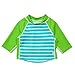 i play. by green sprouts boys Rashguard rash guard shirts, Aqua Stripe, 3T US