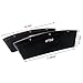 Car Pocket Organizer Seat Console Gap Filler Side Car Storage Catcher Drop Items Pack of 2 Premium PU Leather (Black)