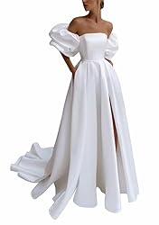 Bekvamlighet White Wedding Dresses for Bride with