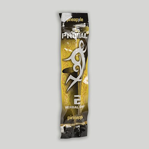 1 Pack (2 Total Cones) Primal Pineapple Herbal Cone + Beamer Smoke Sticker
