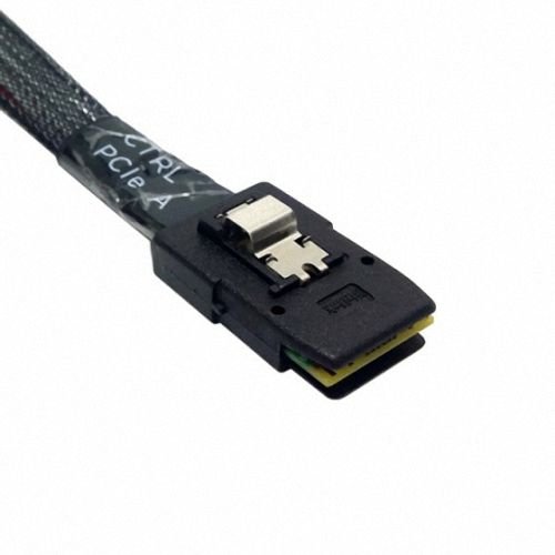 JSER Ultra Slim Flat Left Angled 90 Degree Mini SAS 36pin SFF-8087 to 8087 Data Raid Cable 80cm JSER