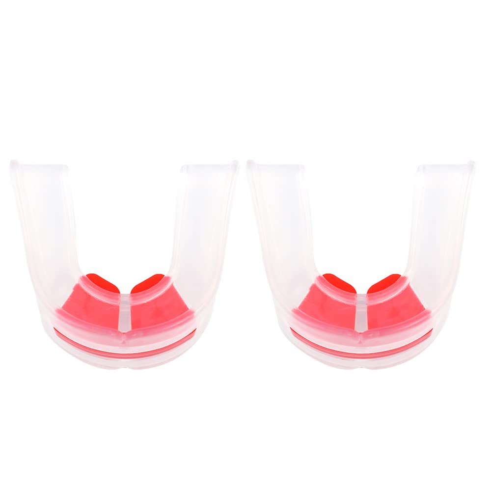 WANGCL Double-sided Mouthguard Adults Teeth Mouth Guard Protective Gear Fight Sports Thai Taekwondo with Clear Plastic Case