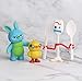 YFTTW 7 Pcs Toy Story Toys Action - Premium Animated Collection with Keychain Included - Fun Party Supplies for Toddlers - Cake Topper Set for Birthday