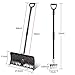 Ohuhu 2-in-1 Snow Shovel & Ice Scraper, 55-INCH Collapsible Multipurpose Snow Pusher Shovel, New Efficient Snow Remover