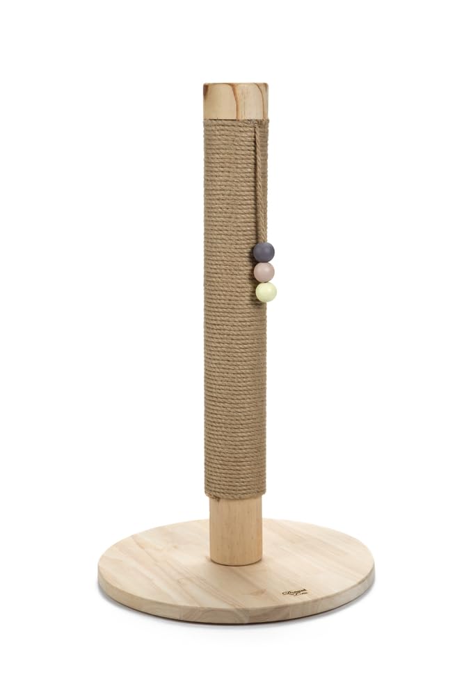 Designed by Lotte Sinora Cat Scratching Post Length 40 cm Width 40 cm Height 70 cm Sand