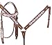 Showman Cactus & Diamond Print Beaded Headstall & Breast Collar Set w/Reins! New Horse TACK!thumb 4