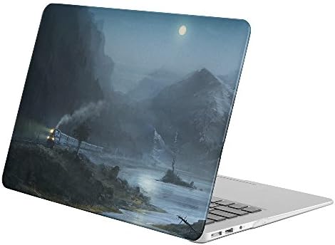KoolMac [ Full Body Hard Case ] [ Apple Old Macbook Pro 15.4-inch 15.4” with Retina Display (Model: A1398) ] - Artistic Landscape Train Mountain