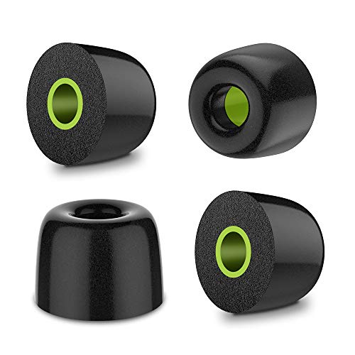 12 Pieces Replacement Ear Tips for Shure SE Series Link Dream Premium Memory Foam Earbuds Tips Updated Dustproof Durable Noise Reducing Eartips for Most 3.0-3.7 mm in-Ear Earphones