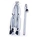 Straight Cymbal Stand Drum Hardware Percussion Mount Holder Gear Set Silver