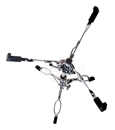 Snare Drum Stand by Griffin | Deluxe Percussion Hardware Base Kit | Double Braced, Light Weight Mount for Standard Snare and Tom Drums|Slip-Proof Gear Tilter| Sturdy Clamp Style Basket Holder - Thumbnail 6