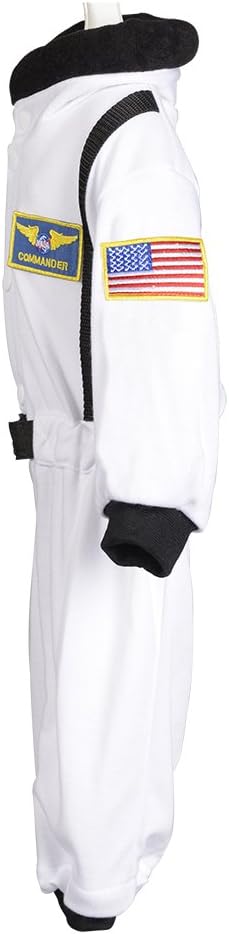 Aeromax Jr. Astronaut Suit with NASA patches and diaper snaps,WHITE, Size 6/12 Months: Clothing