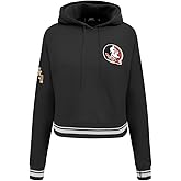 Pro Standard NCAA womens Womens College Classic Essentials Brushed Back French Terry Cropped Pullover Hoodie