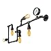 BAYCHEER HL371017 Industrial Retro Vintage Style Farmhouse Industry Steam Punk Water Pipe Wall Sconce Wall Light lamp with use 5 Each 40w E26 Bulbs