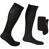 EvoNation Men's USA Made Graduated Compression Socks 20-30 mmHg Firm Pressure Medical Quality Knee High Orthopedic Support Stockings Hose - Best Comfort Fit, Circulation, Travel