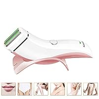 Mugghe Electric Shaver Razor for Women, Wet and Dry Bikini Trimmer Painless Lady Electric Shaver with Stand, Cordless Rechargeable Body Hair Remover for Legs Bikini and Underarms
