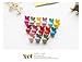 Fireboomoon 30pcs Girls Rabbit ears Shaped Mini Hair Claws Hair Bangs Hair Pin For Little Girls Mix Colored mini jaw clips,bows for girls,mini hair claws,goody barrettes,claw clip,hair claws for girls