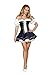3 Piece German Bar Maiden Oktoberfest Corset Top & Mini Skirt Party Costume