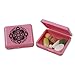 Indestructo Pill Boxes - 6 Per Package (2 Black, 2 Green, 2 Pink - One of each Color is Plain, One of each Color is Pattern)