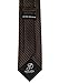 Neckties by Scott Allan - Chocolate Brown Striped Mens Tie