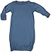 KicKee Pants Newborn Layette Gown Sleeper, Twilight-0-3 Months