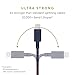 Native Union Belt Cable - 4ft Ultra-Strong Reinforced [MFi Certified] Durable Lightning to USB Charging Cable with Leather Strap Compatible with iPhone/iPad (Marine)