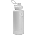 Takeya Actives Water Bottle with Spout Lid - Bottle with Double Stainless Steel Insulation - Dishwasher Safe & BPA-Free - Bottle with Spout Lid & Removable Bumper - 32 oz, Arctic