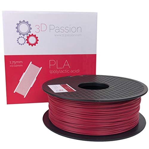 3D Passion Burgundy PLA, 1.75mm, Tolerance: 0.02mm
