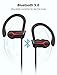 Letscom Wireless Headphones, Bluetooth 5.0 Earbuds IPX7 Waterproof Workout Earphones HD Stereo Sound Bass Headsets Noise Cancellation 15Hrs Playtime with Portable Casethumb 1