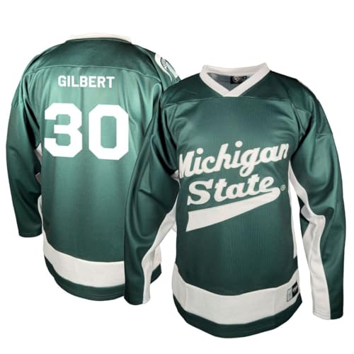 Genuine Collective Dolan Gilbert - 30 Michigan State Spartans NCAA Hockey Jerse…