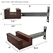 Play-Haus Design Walnut and Steel Indoor Bicycle Wall Mount Hanger Rackthumb 4