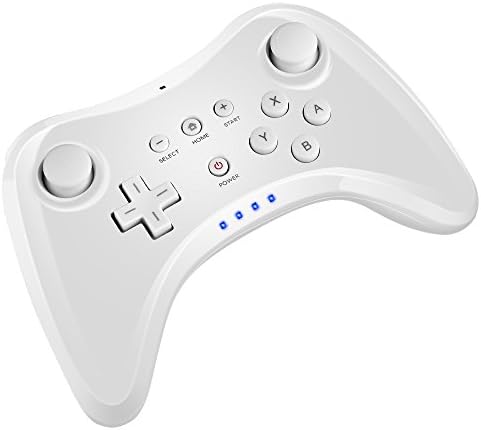 Kycola Pro Controller Wii U SL09 Wireless Wii U Controller Bluetooth Gamepad With USB Charging Cable for Nintendo Wii U(Fine White)