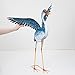 Bits and Pieces - Set of Two (2) Solar Powered LED Light-up Blue Cranes Garden Statues - Metal Cranes Perfect Garden Décor - Metal Garden Art, Outdoor Lawn and Patio Décor