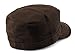NYFASHION101 Fashionable Solid Color Unisex Fitted Army Military Cadet Cap, Brown, L